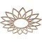Ekena Millwork Daisy Wood Fretwork Pierced Ceiling Medallion, Red Oak, 24"OD x 8 3/8"ID x 3/8"T CMWP24X24X0375DARO - alternate 3